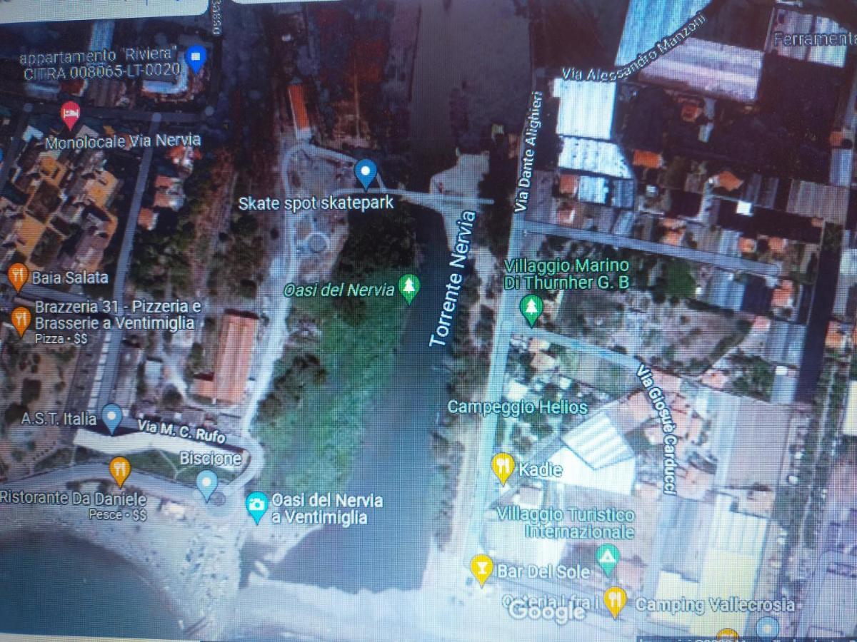 Appartamento Riviera Trilocale Wifi E Parcheggio Privato Ventimiglia Buitenkant foto